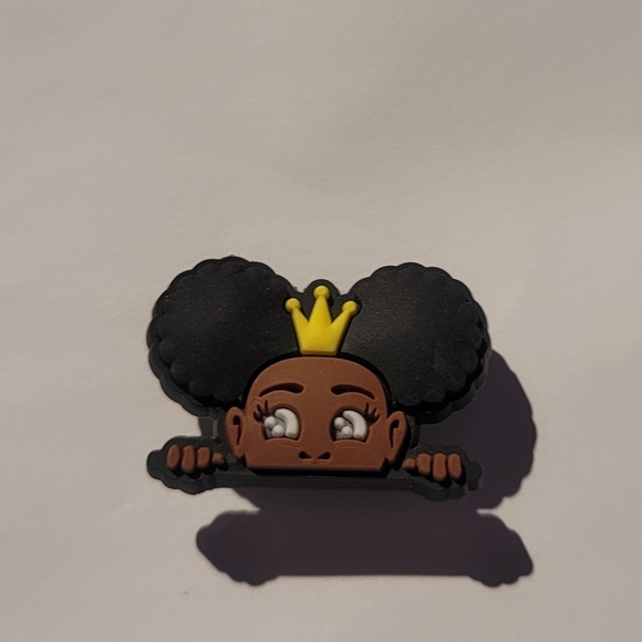 Little Black Girl Croc Charm - Picture 3 of 3